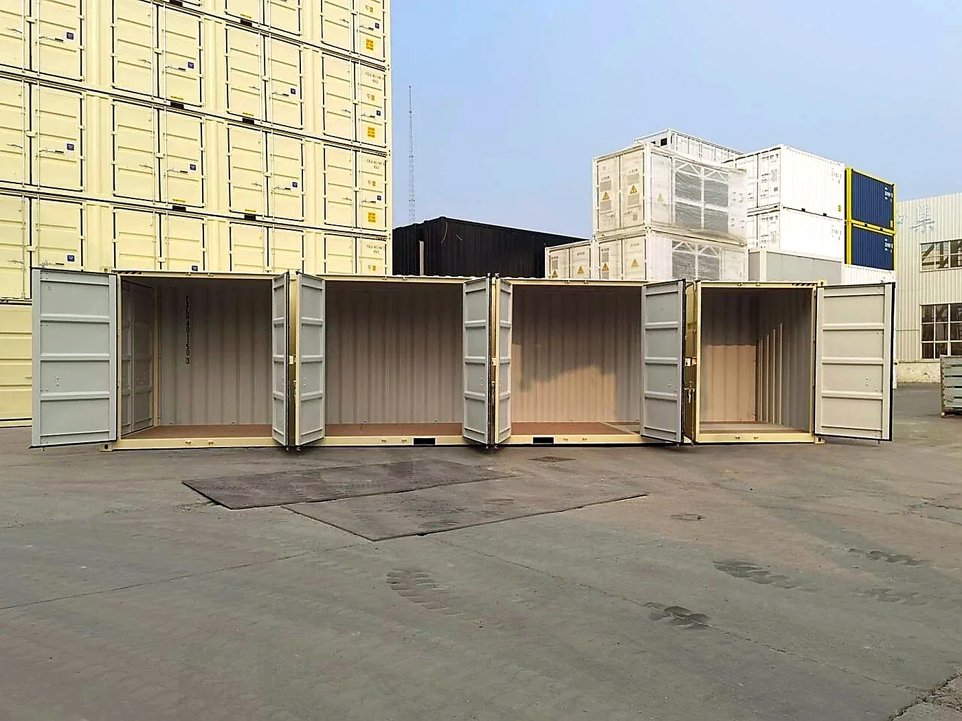 One Trip 40ft HC Open Side Container with 4 Doors