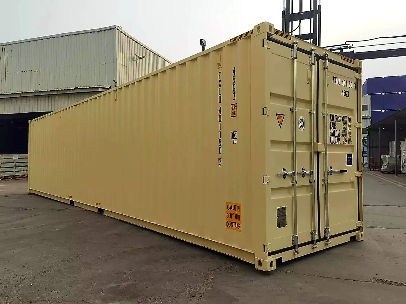 One Trip 40ft HC Open Side Container with 4 Doors