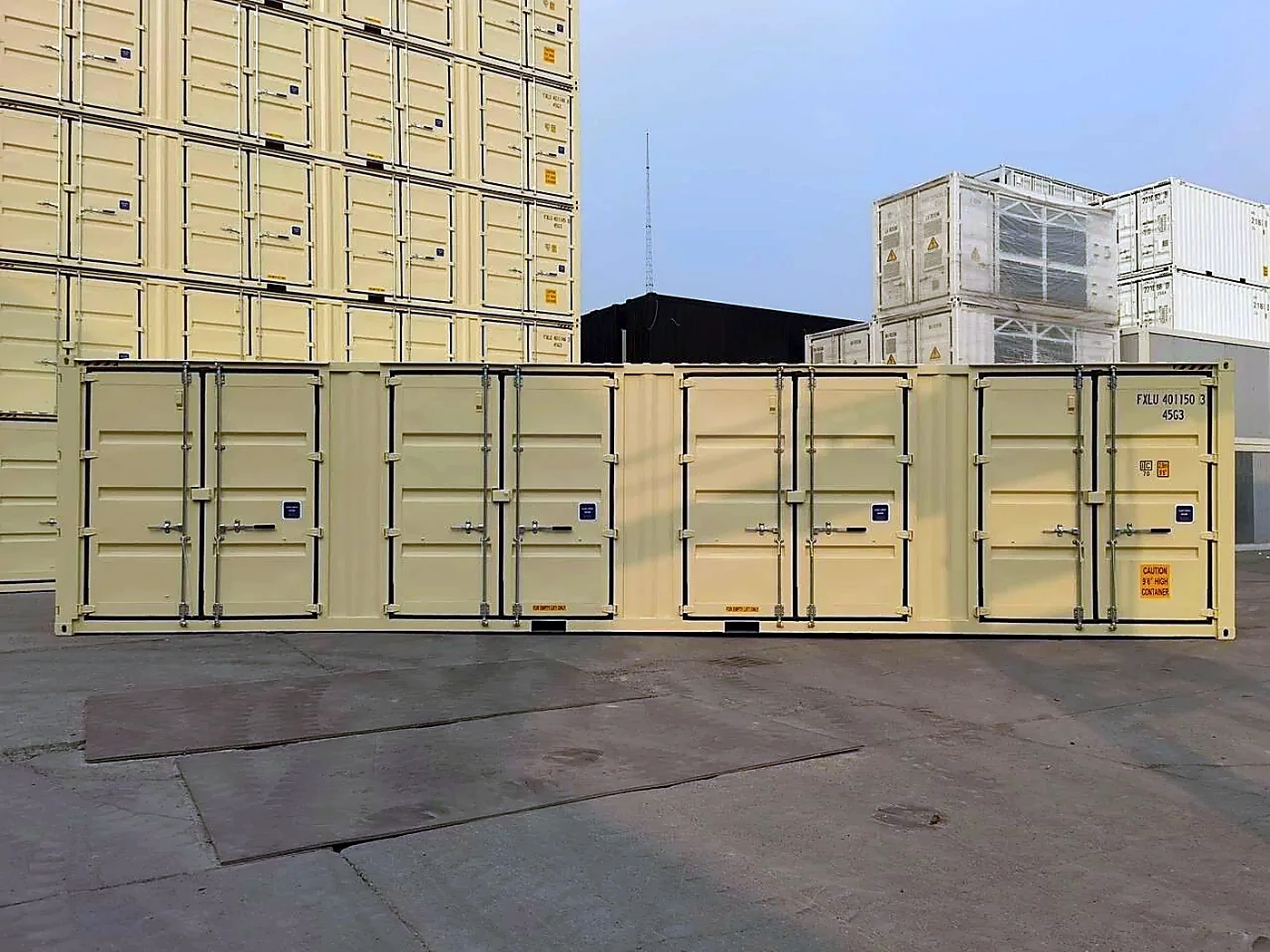 One Trip 40ft HC Open Side Container with 4 Doors