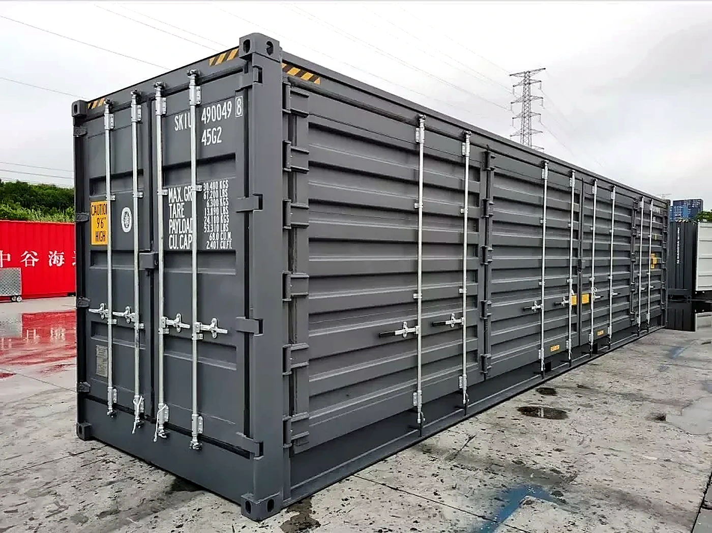One Trip 40ft HC Open Side Container – Full Side Opening