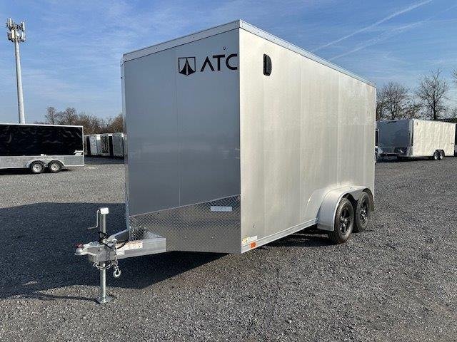 ATC 7 x 14 Enclosed Aluminum V-Nose Trailer – Aluminum Wheels