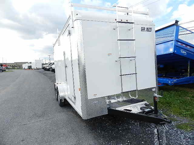Car Mate 7 x 16 Enclosed Contractor Trailer – 6″ Added Height