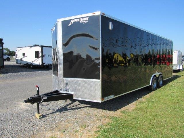 Homesteader 8.5 x 24 Enclosed V-Nose Car Trailer – 6″ Added Height